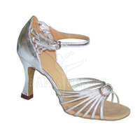 Sepatu Dansa Latin Ballroom Salsa Modern Wanita Profesional - Nyaman BAIFA ENTERPRISES BE-10022 Lapisan Kulit Asli Suede