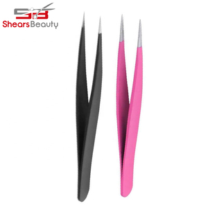 Anti-Static Eyebrow Tweezers Makeup Curved Stainless Steel Eyelash Eyebrow Extension Tweezers Tools - Product Image 2