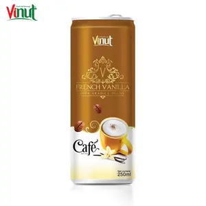 250ml VINUT 캔 (주석 도금) 개인 상표 음료 프랑스 바닐라 커피 공급 업체 제조업체 최고