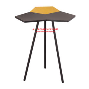 Elegant Look Coffee Table Multipurpose Side Table in Triangle Shape High Grade Aluminum Black Coated <b>Floor</b> Center Table - Product Image 1