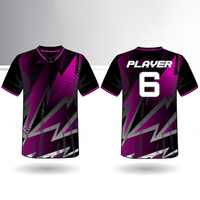 Nouveau Maillot de Sport Personnalisé pour l'e-sport, Cousu, Haute Qualité, Grande Taille, Séchage Rapide, Respirant, Tendance, pour Filles et Garçons, Lots de 10