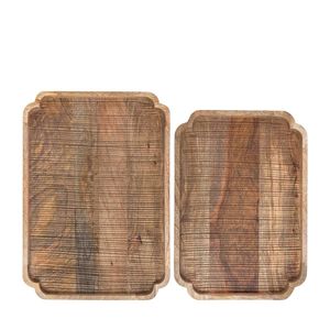 Bandeja de servicio de madera para restaurantes y hoteles, bandeja Rectangular de alta calidad - Product Image 3