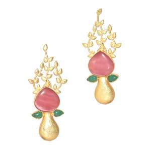 Trending handmade hoop stone <b>stud</b> earing for <b>girls</b> and women - Product Image 1