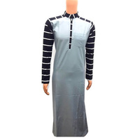 Thobe arabe grande taille de haute qualité pour hommes, style islamique, manches longues, polyester et coton, léger, anti-plis, style urbain