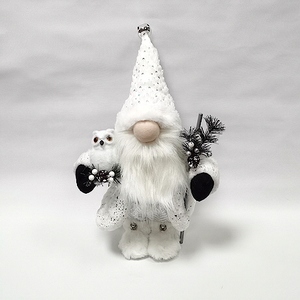 Christmas/New Year Decoration <b>Red</b> <b>Fabric</b> Gnome Tabletop - Product Image 5