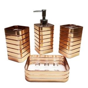 ชุดอุปกรณ์อาบน้ำโรงแรมทรงกลมทันสมัย 4 ชิ้น ผลิตจากวัสดุปลอดสาร BPA เป็นมิตรกับสิ่งแวดล้อม จาก TW - Product Image 1