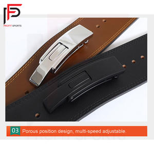 Ceinture à levier en cuir réglable de 4 pouces pour adultes Sûr et efficace Powerlifting Training Waist Support Sports Protective Features - Product Image 4