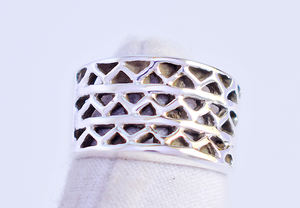 Pure 925 Sterling Silver Cage Designer <b>Rings</b> Wholesale Solid Band Filigree <b>Ring</b> Top Selling Good Quality <b>Plain</b> Fine Jewelry - Product Image 4