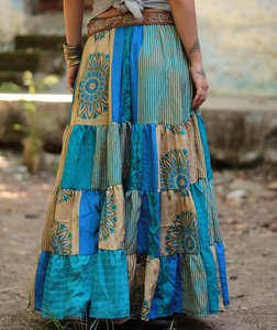 ฤดูร้อน Boho 2021ผู้หญิงสวมใส่ Designer กระโปรงผ้าไหม - Product Image 3