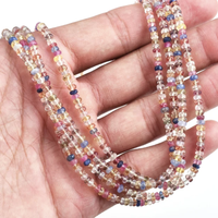 3mm 4mm 5mm Naturel Disco Sapphire Faceted Rondelle Gemstone Beads Strand pour la Fabrication de Bijoux De Grossiste at Best Price Shop