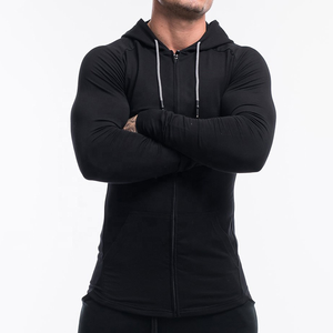 Sudadera con capucha para hombre, de alta calidad, con cremallera completa, logotipo personalizado, algodón, bordado pesado - Product Image 2