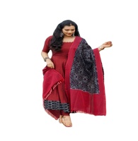 R & D Exports Kurti en coton pour femme avec dupatta / Robe et dupatta / Vêtements traditionnels indiens pour fêtes et mariages