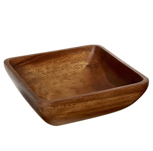 Bol à salade en bois de haute qualité, de service pour les repas en promotion bols de vaisselle pour la forme carrée en solde 1 pièce - Product Image 6