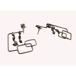 treanding handmade silver look alike hoop wire earings - Product Image 3