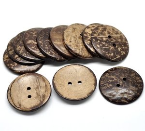 Wholesale Handmade Coconut <strong>Button</strong>, New Thick Coconut <strong>Shell</strong> 2 Holes <strong>Button</strong>, Natural Coconut <strong>Shell</strong> <strong>Buttons</strong> for Crafts - Product Image 3