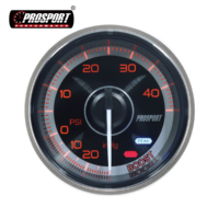 Nouveau manomètre de pression électrique LED blanc/ambre de 52 mm avec affichage analogique certifié CE pour utilisation automobile universelle