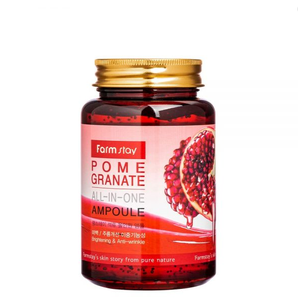 Cosméticos Coreanos FARMSTAY Ampolla Todo en Uno de Granada 250ml Antienvejecimiento Antiarrugas Iluminadora Blanqueadora Hidratante Reafirmante - Product Image 1