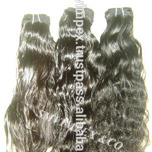 Extensión de cabello humano Remy indio virgen de alta calidad 100%, extensión de cabello a precio de fábrica de La India. Sin compromiso de la calidad del cabello - Product Image 1