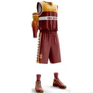Kit de basket-ball personnalisé de haute qualité pour hommes, uniforme de ballon, Design de sublimation, personnalisé, nouvelle collection - Product Image 5