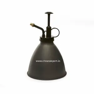 Black Powder Coated Spray Bottles For Gardening Handmade Iron Plant Mister Vintage plant mister For Garden From Top Supplier