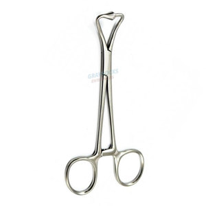 Forceps de anillo de mandíbula larga, 6 mandíbulas curvadas en el lateral, dentadas, de acero inoxidable, aprobado por CE - Product Image 5