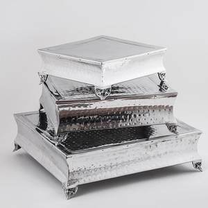 Plateau à gâteau en marbre pour pâtisserie, Dessert, socle plat rond pour centre de table, plat de service pour décoration de mariage, fêtes d'anniversaire, 1 pièce - Product Image 4