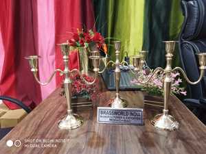 Candelabro de latón de alta calidad, suministros de Iglesia, Brassworld, India, todos los tamaños - Product Image 4