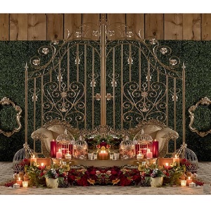 Caseta de fotos de escenario de boda, decoración de puerta de Metal, elegante, Puerta de Hierro, Punjabi - Product Image 1