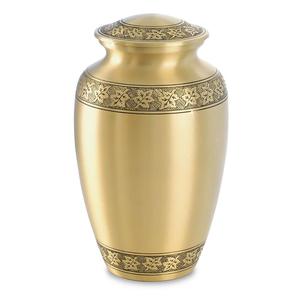 Urna Funeraria de Latón Grabada a Mano, Estilo Americano, Personalizada, para Cenizas Humanas, Precio Directo de Fábrica - Product Image 3