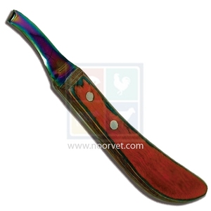 Fabricación profesional mango de madera J2 acero para ganado vaca caballo pezuña cuchillo superventas instrumento veterinario de alta calidad - Product Image 1