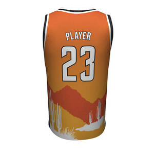 Diseño de uniforme de baloncesto personalizado al por mayor, último diseño único de camiseta de baloncesto estadounidense OEM, rojo. - Product Image 3