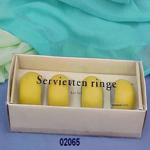 Lot de 4 porte-serviettes de table en bois peints à la main, modernes, de luxe, taille personnalisée, accessoire décoratif pour la maison et les mariages - Product Image 1