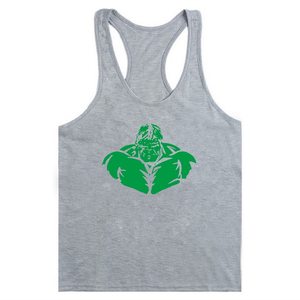 Débardeurs de sport noirs pour hommes en gros – Maillots de corps de musculation et fitness 100 % coton respirant à séchage rapide avec broderie - Product Image 4