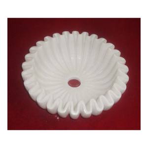 Antique Qualité Blanc Marbre Sculpté À La Main Bol Décoratif Pour la Vente En Gros - Product Image 1