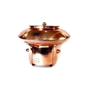 Antique Polished Hammered Metal Chafing Dish Elegant Warming & Holding Equipment - Product Image 4