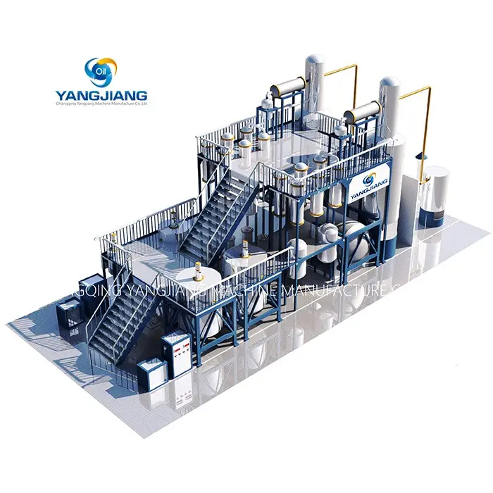 Non-Pollution Waste Engine Oil Car Oil Refining Production Line for Clean Base Oil