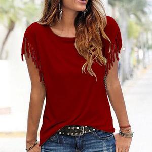 Holesale-Camiseta de manga corta para mujer, reathable, barata - Product Image 3