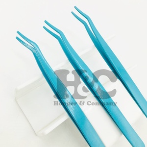 Nouvelle pince à cils vison personnalisé applicateur de cils pince à épiler durable en acier inoxydable or argent noir Logo de marque privée - Product Image 1