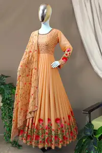 Phụ Nữ Truyền Thống Độc Quyền Fancy Ấn Độ Pakistan Salwar Suit Áo Choàng Phong Cách Anarkali Cho Phụ Nữ Ấn Độ Giá