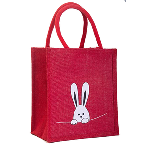 Bolso de yute para compras, bolsa de yute con bonito estampado a la moda, producto de alta calidad, fabricado en West Bengal, India, ecológico - Product Image 1
