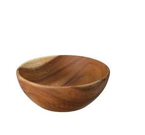 Nique Round-cuenco de madera para servir, cuenco de amboo Salad Bbúho para tamaño personalizado y forma hecha a mano, tenedor y cuchara pulida - Product Image 5