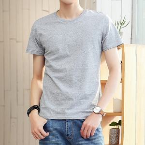 Venta al por mayor OEM impreso 100% algodón manga corta hombres cuello redondo Camiseta alta calidad talla grande compresión Jersey verano color blanco - Product Image 5