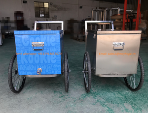 รถเข็นขายไอศกรีมเจลาโต้แบบเคลื่อนที่สำหรับขายไอศกรีมแท่งและไอศกรีมแช่แข็งสำหรับใช้งานกลางแจ้ง - Product Image 3