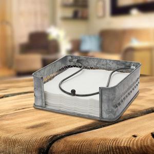 Porte-serviettes en métal galvanisé, 50 pièces, avec poignées, fait à la main, vente en gros, bonne qualité, fabriqué en inde, hôtel, mariage - Product Image 5