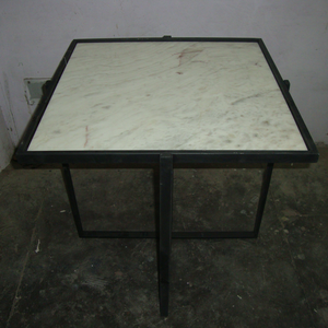 Iron Stand <b>Table</b> Coffee Side <b>Table</b> with <b>Marble</b> <b>Top</b> <b>Table</b> - Product Image 1