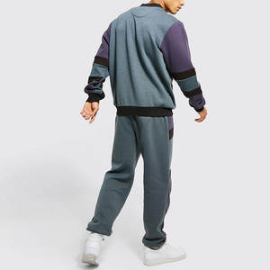 GAF Suit de survêtement d'hiver personnalisé Logo de marque privée Survêtements pour hommes Sweatshirts Ensemble de jogging 100% polyester à séchage rapide - Product Image 2