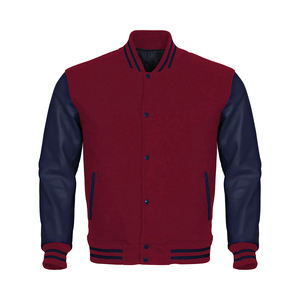 Chaquetas universitarias para hombre chaquetas con letras personalizadas de lana y cuero | Fabricante OEM y al por mayor - Product Image 6