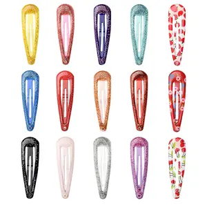 15 pcs non-slip bling geistige haar clips snap für baby mädchen haar zubehör