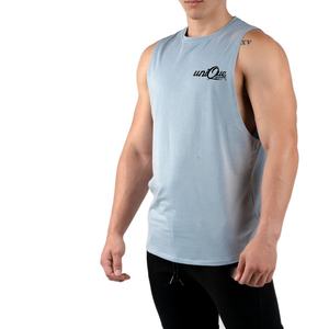 เสื้อกล้ามออกกำลังกายสำหรับผู้ชายเสื้อคอกลมผ้าเจอร์ซีย์ระบายอากาศย้อมสีปรับแต่งได้ - Product Image 1