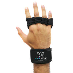 Fabricante personalizado Hombres Levantamiento de pesas Guantes de gimnasio Guantes Levantamiento de entrenamiento de pesas Guantes de gimnasio personalizados Hombres Productos unisex. - Product Image 2